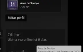 Conta steam old 17 anos