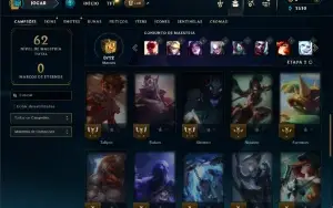 Unranked com 35 Champs e 7 Skins