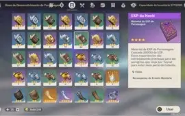 GENSHIN IMPACT AR 55 RAIDEN SHOGUN, ZHONGLI E MUITO MAIS.