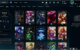 CONTA LOL GOLD 4 + 138 CHAMPS + 225 SKINS