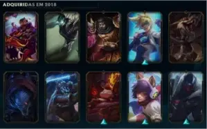 Conta league of legends 59 skins, prata 1.