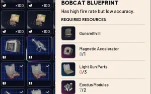 Bobcat Blueprint (Esquema da Lince) Arc Raiders