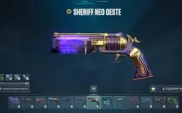 Conta Valorant Vandal Gaia, Operator Araxys, Sheriff Neo Oes