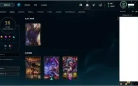 Conta de League of Legends Diamond 4 / 143 champs / 39 skins