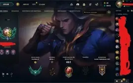 Conta League of Legends Platina 4 Nível 289 220 Skins