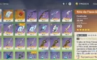 Neuvillete + Arma Assinatura + Mona + Diluc + Lança de Hutao