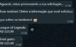 Conta de lol com quase 500 skins e 1300 reais gastos
