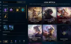 Conta de lol com quase 500 skins e 1300 reais gastos