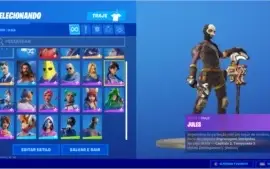 Conta Fortnite com 21 skins, 1500 vbucks + Epic com GTA V...