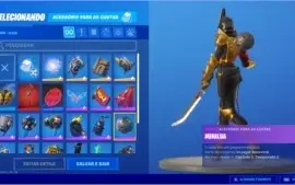 Conta Fortnite com 21 skins, 1500 vbucks + Epic com GTA V...