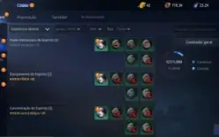 [CONTA MIR4] - Level 72, 3 Espíritos épicos, Set IV Raro, S