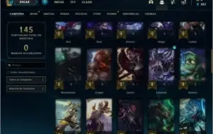 Conta ouro 2 com 17 skins e 54 champs