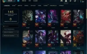 Conta ouro 2 com 17 skins e 54 champs