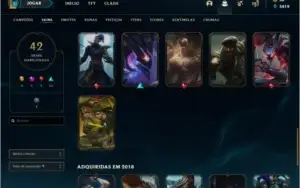 Conta LOL platina 4