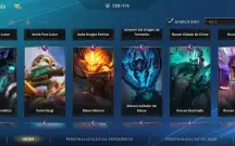 Conta de Wild Rift com 130 skins