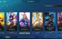 Conta de Wild Rift com 130 skins