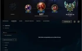 CONTA LOL PLATINA 3 E 5