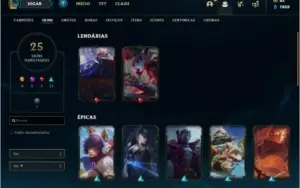 Conta Unranked com 6 Gemas