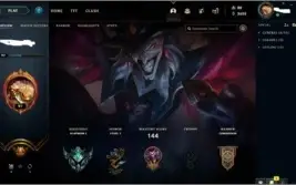 Conta lol platina 1, 110 champions