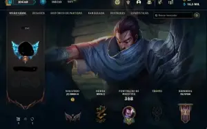 Conta de lol lvl 250