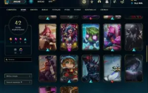 Conta de lol lvl 250
