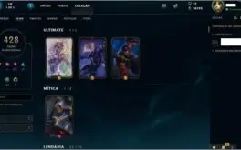 Conta Ouro 1 all champs 417 skin