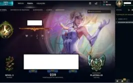 Conta Ouro 1 all champs 417 skin