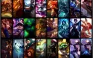 Conta muito boa League of legends plat 5 atual e skins raras