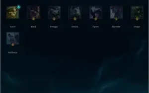 Conta muito boa League of legends plat 5 atual e skins raras