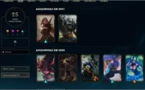 CONTA LOL 70 CHAMPS 25 SKINS (1 ULTIMATE)