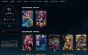 CONTA LOL 70 CHAMPS 25 SKINS (1 ULTIMATE)