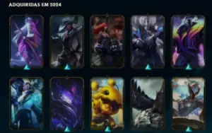 Conta mestre, full champions, 194 skins