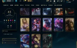 Unranked com 80 Champs e 42 Skins