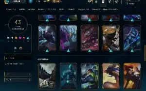 Unranked com 80 Champs e 42 Skins