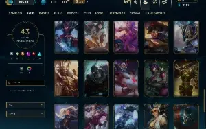 Unranked com 80 Champs e 42 Skins