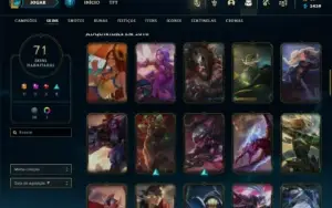 Conta de 2014 - 135 champs e 71 skin - Sem email confirmado