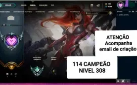 Conta  lol 114 CAMPEÃO