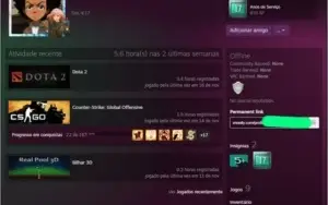 Conta sem prime + 17 anos + Medalha de 5 e 10 anos