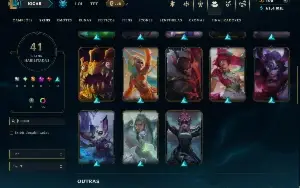 Mestre com TODOS os Champs e 41 Skins ( 28 PDL )
