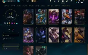 Mestre com TODOS os Champs e 41 Skins ( 28 PDL )