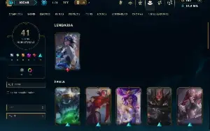 Mestre com TODOS os Champs e 41 Skins ( 28 PDL )