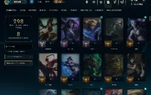 Mestre com TODOS os Champs e 41 Skins ( 28 PDL )