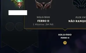 Conta Lol Ferro 2