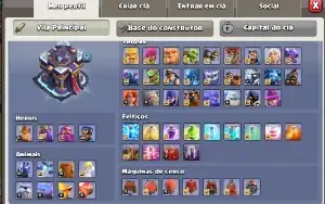 clash of clans cv15 + cv13 semi full
