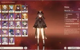 Conta genshin impact AR-15 Keqing,Eula,Itto,Hutao,Mona