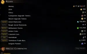 Conta neverwinter, personagens com 50k+ item lvl