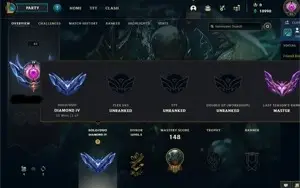 Conta diamante ex mestre com skin ultimate