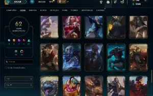 Diamante 3 com 110 Champs e 62 Skins ( MAIN ADC )