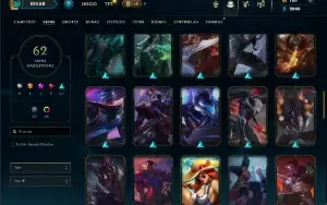 Diamante 3 com 110 Champs e 62 Skins ( MAIN ADC )
