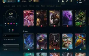 Diamante 3 com 110 Champs e 62 Skins ( MAIN ADC )